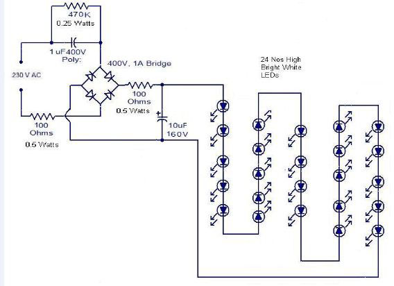 Simple Led Driver Circuit Diagram