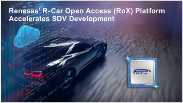 Renesas' R-Car Open Access Platform Accelerates Software-Defined Vehicle Development