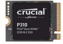 Crucial P310 2230 Gen4 NVMe solid-state drive