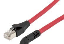 right-angle Ethernet cable